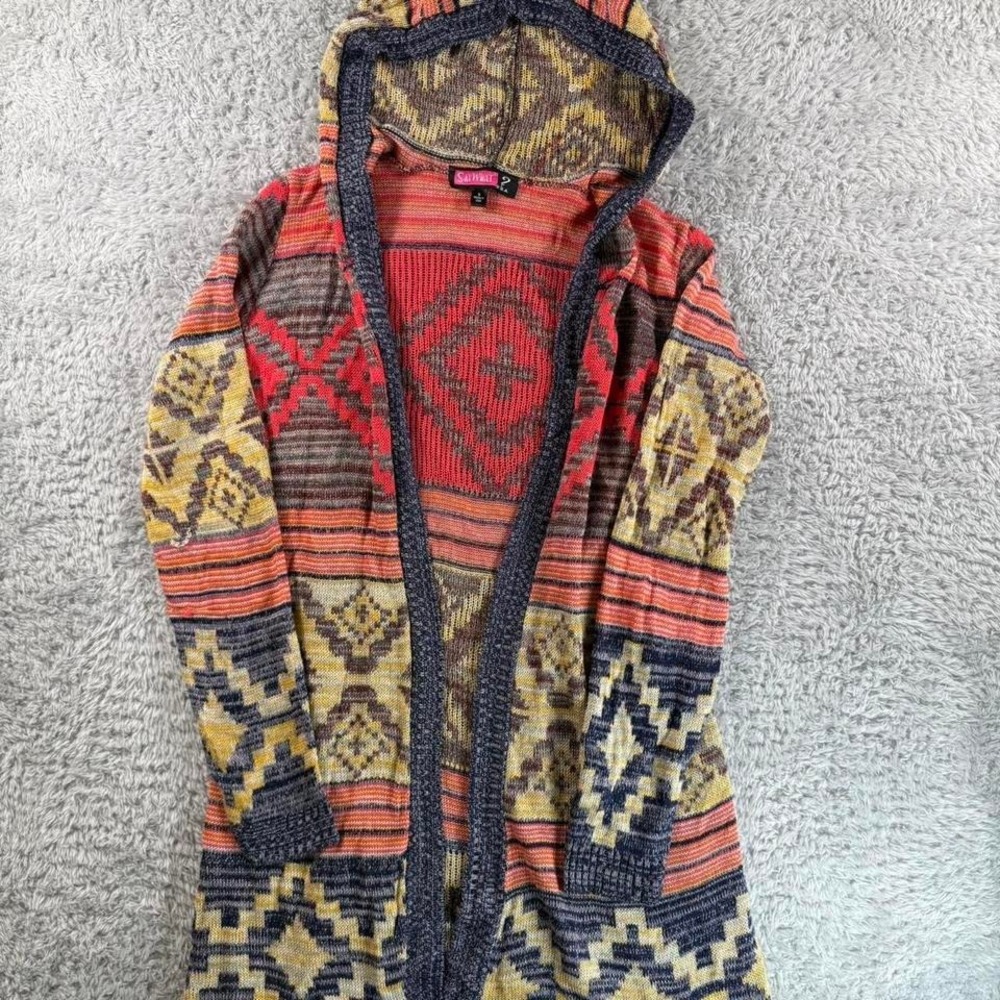 Say What multicoloured Aztec patterned